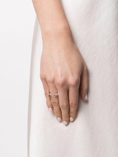 Tourmaline sterling silver square band open Ring (DCG)(W)