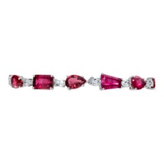 Tourmaline & Topaz 18k white gold bracelet