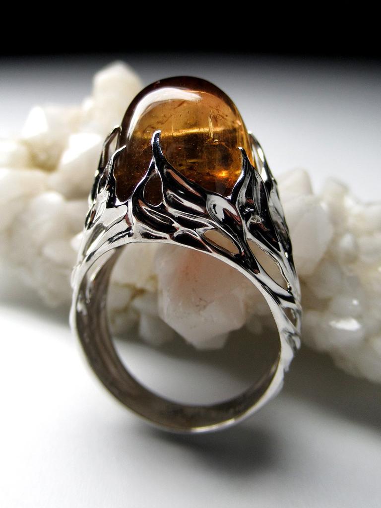 white and brown gemstone