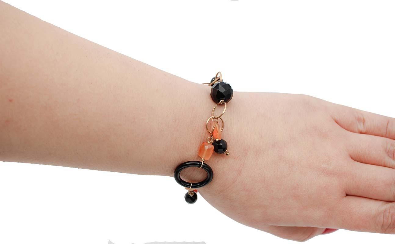 Pulsera Turmalina, Ónix, Retrò Retro en venta