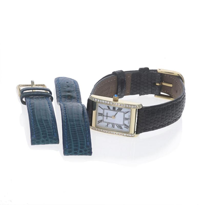 Reloj de pulsera Tourneau Diamond para mujer - Oro amarillo 14k .34ctw Cuarzo 1 año de garantía 2