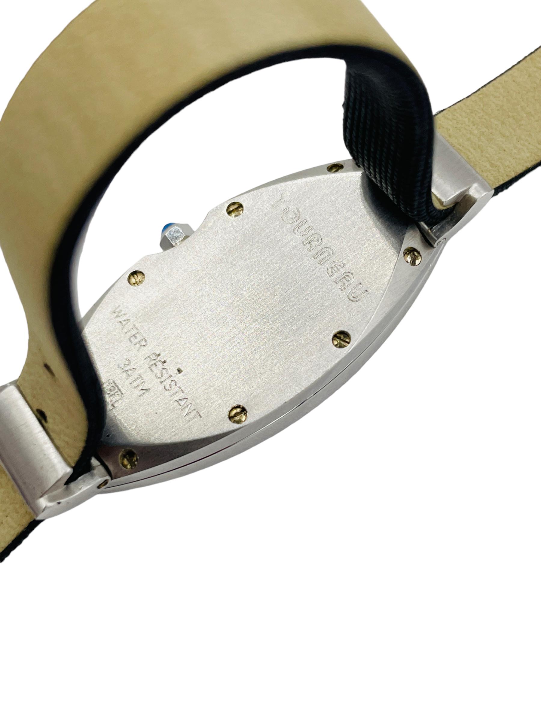 Tourneau Diamond White Gold Ladies Wristwatch Pour femmes en vente