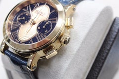 Tourneau Gotham 18K Rose Gold Limited Edition Blue & Rose Color Dial Box & Paper