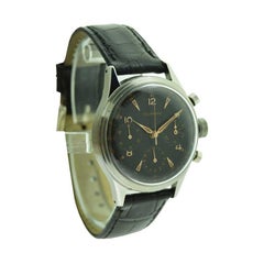 Tourneau Watch Company Stainless Steel Three Register Chronograph