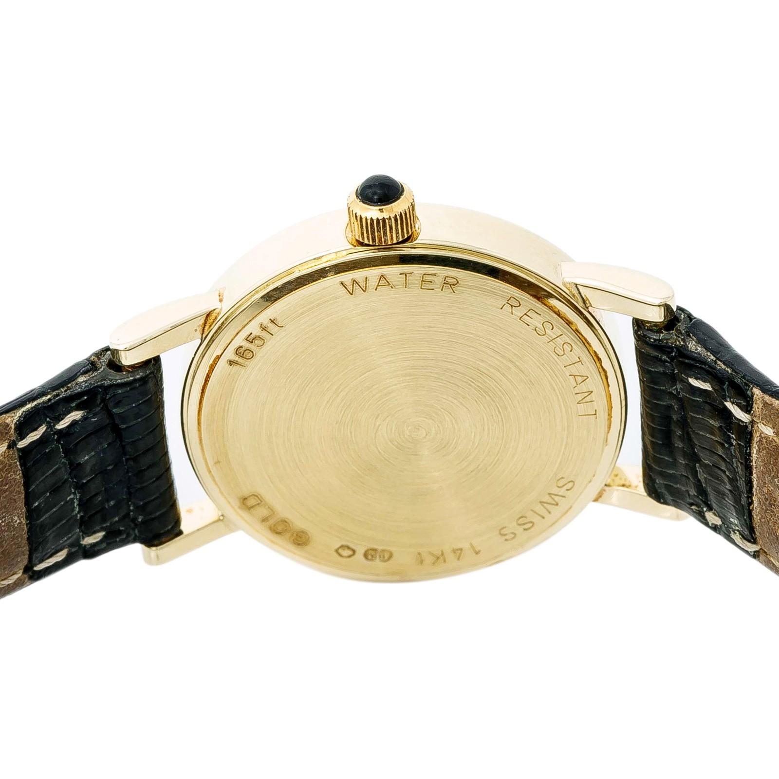 Tourneau Unknown Reference #:Unknown. Tourneau Womens Quartz Watch White Dial 18K Yellow Gold Leather Band 23mm. Verified and Certified by WatchFacts. 1 year warranty offered by WatchFacts.
