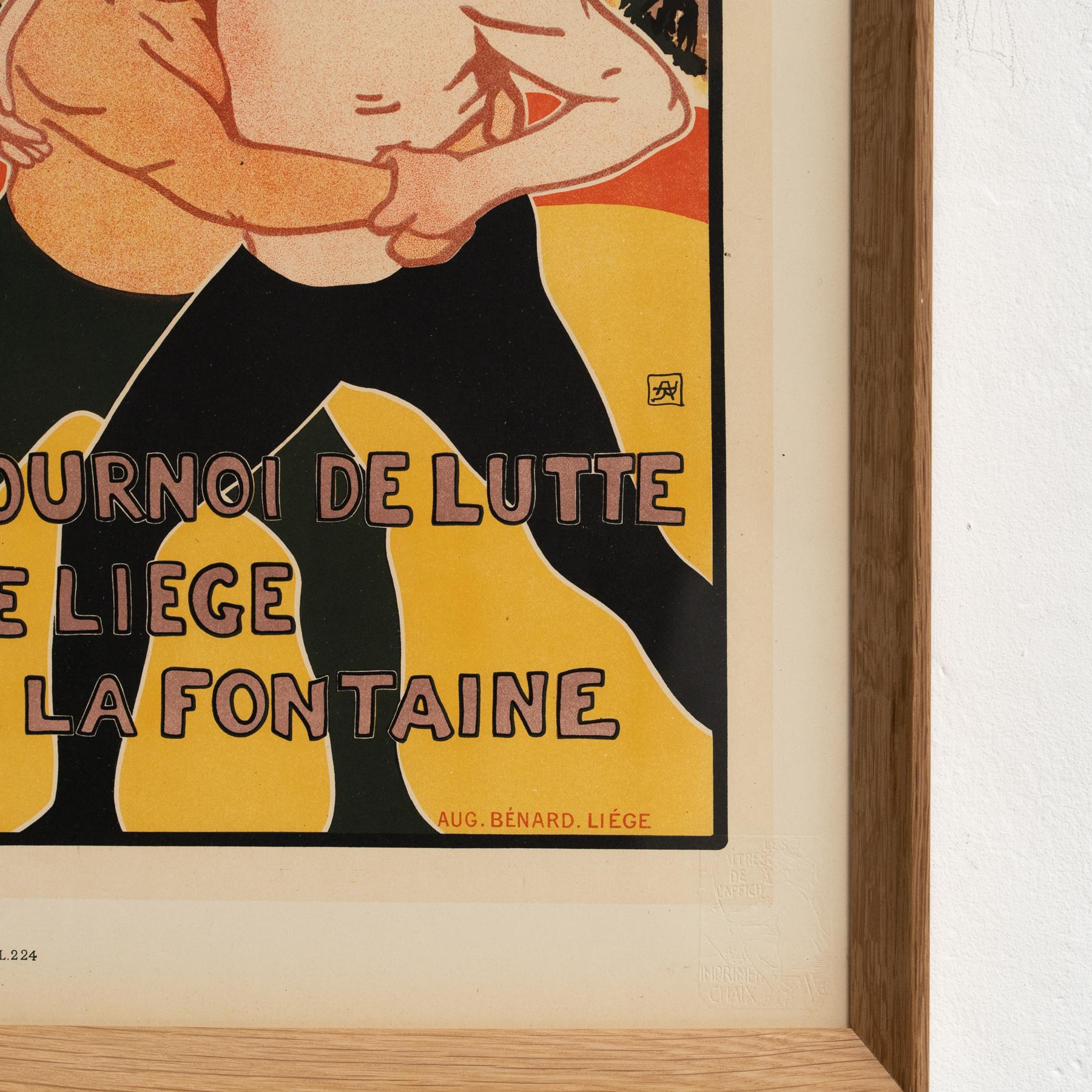 Tourney De Lutte Artwork by Aug. Bernard by Les Maitres de l'Affiche, circa 1930 For Sale 1