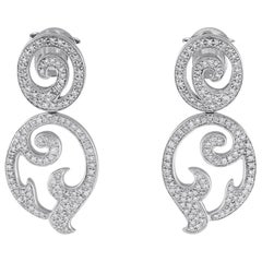 Pendientes de diamantes Tous de oro blanco de 18 quilates y 1,75 ct