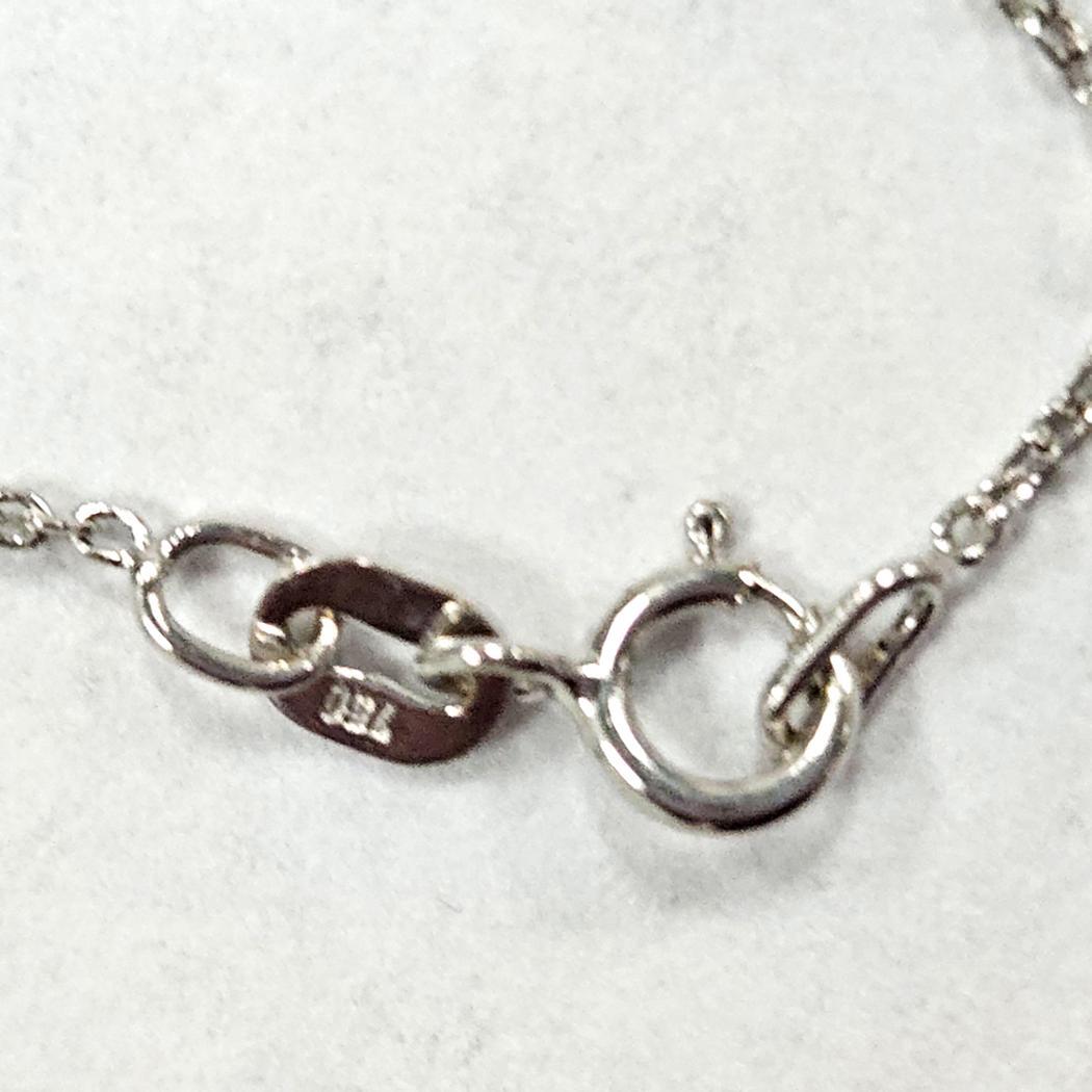 da uomo o donna Tous 18kt White Gold Cube Station Necklace 16