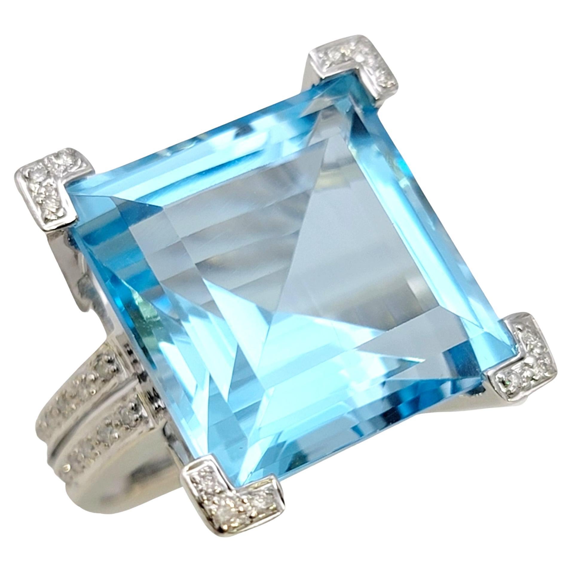Ring size: 6.5

Indulge in the undeniable elegance of this exquisite 34.62 carat blue topaz cocktail ring. This extraordinary piece is the epitome of sophistication and refinement, designed to captivate hearts and spark conversations.

Crafted to