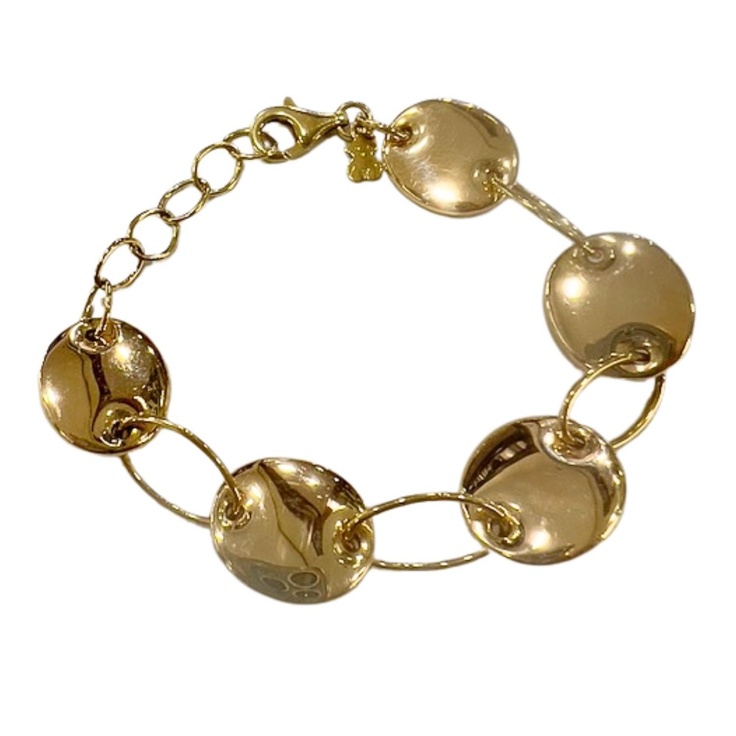 TOUS Contemporary Design 18k yellow Gold Bracelet For Sale 3