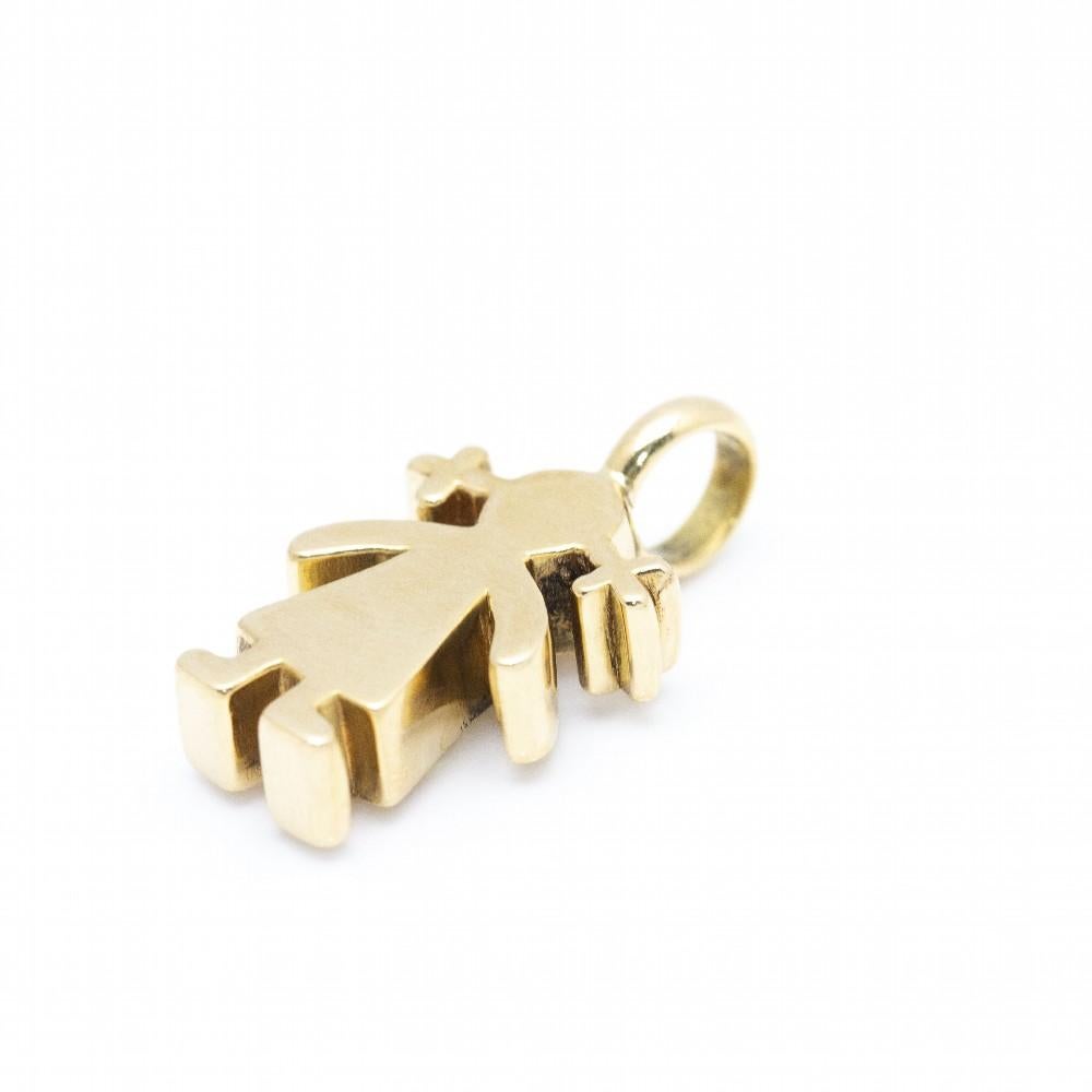 Colgante TOUS Signature para mujer  Oro amarillo de 18 kt.  2.56 gramos  Medidas: 2,5 cm de largo (incluida la anilla) y 1,2 cm de ancho  Artículo nuevo, sin caja, sólo disponible en la web  Ref.D362357SO