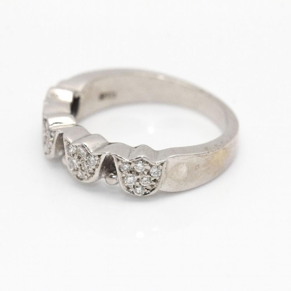 TOUS TULIP ring in gold and diamonds In New Condition For Sale In Barcelona, CT
