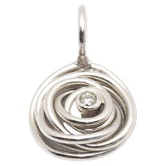 TOUS White Gold and Diamond Pendant