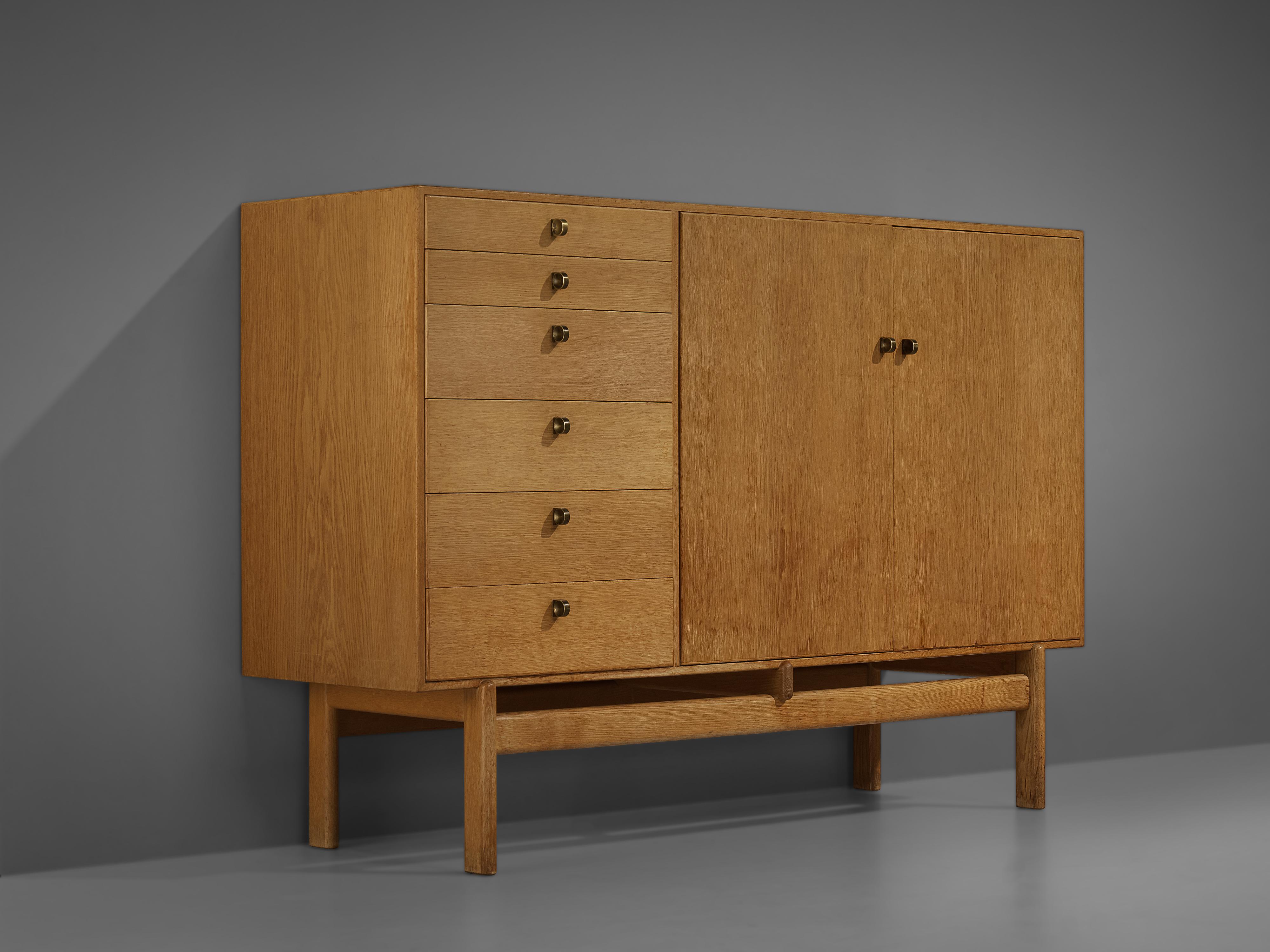 Mid-20th Century Tove and Edvard Kindt-Larsen Cabinet with Original Blue Interior