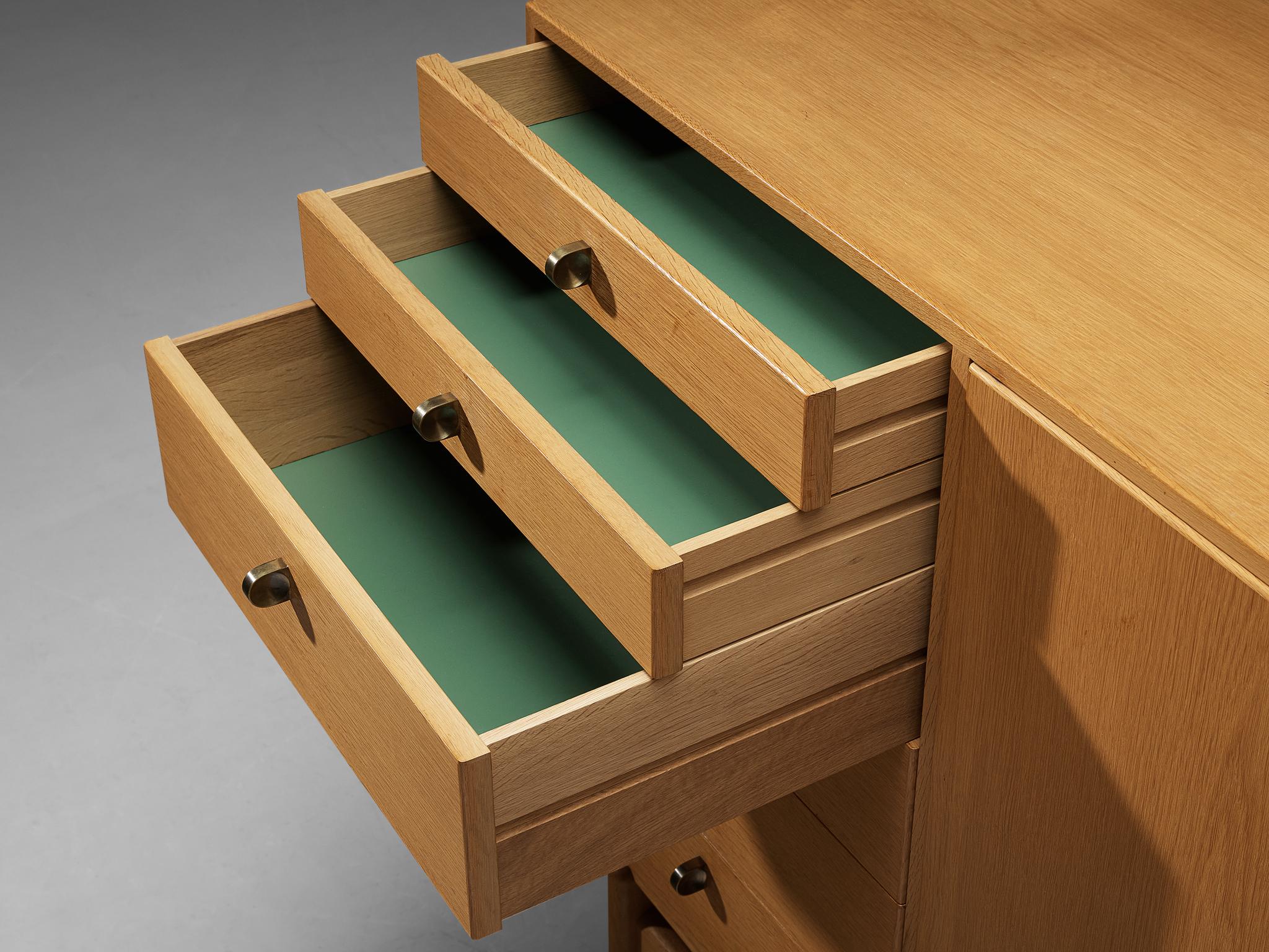 Mid-20th Century Tove and Edvard Kindt-Larsen Cabinet with Original Green Interior