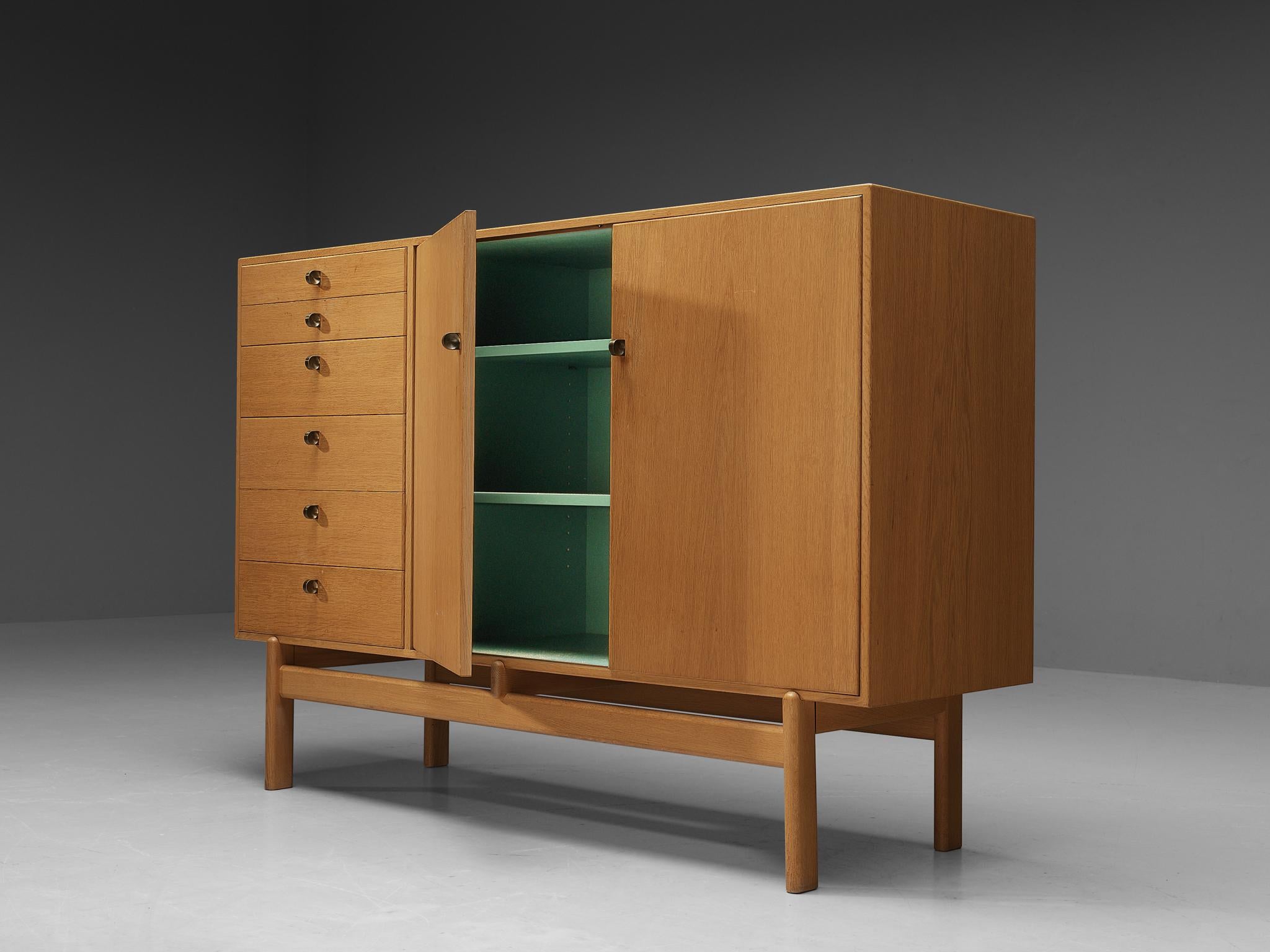 Tove and Edvard Kindt-Larsen Cabinet with Original Green Interior 2