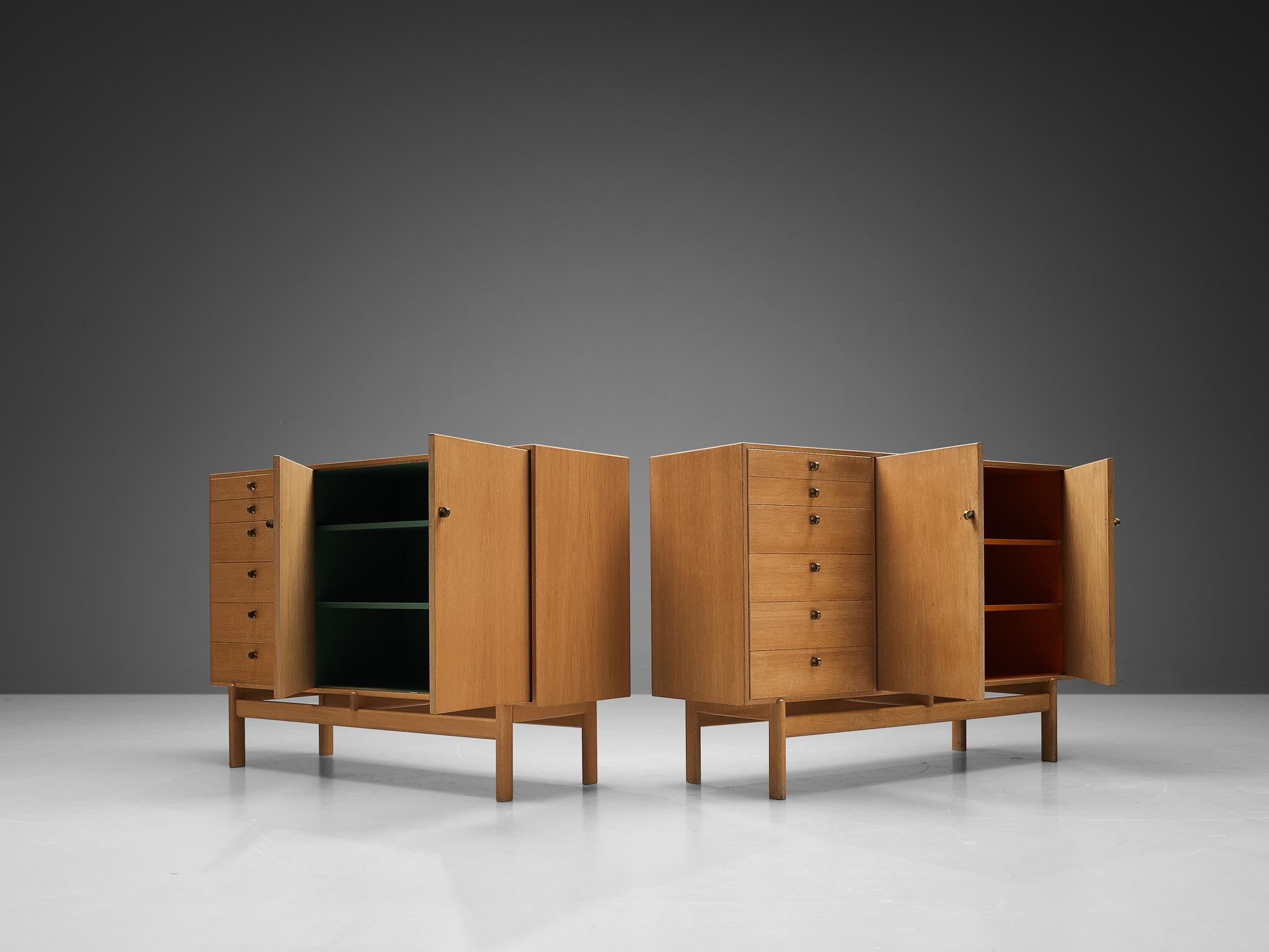 Tove and Edvard Kindt-Larsen Cabinet with Original Orange Interior  5