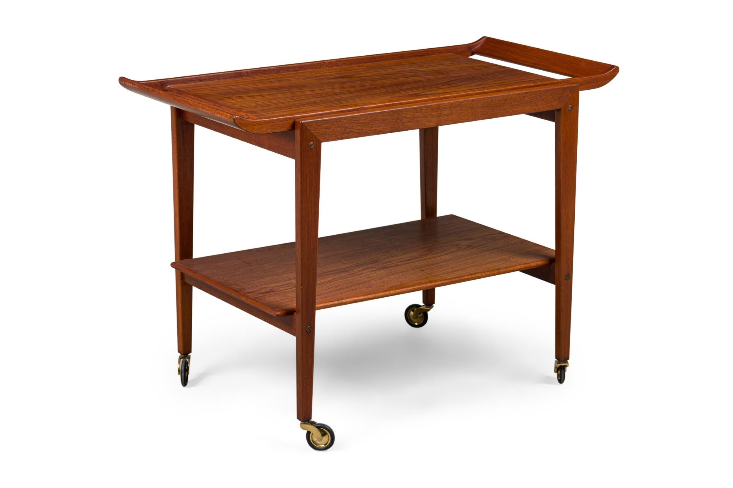 Carrito de té danés de mediados de siglo Tove & Edvard Kindt-Larsen Danés en venta
