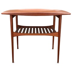 Tove and Edvard Kindt-Larsen Teak Slatted Danish Modern Table