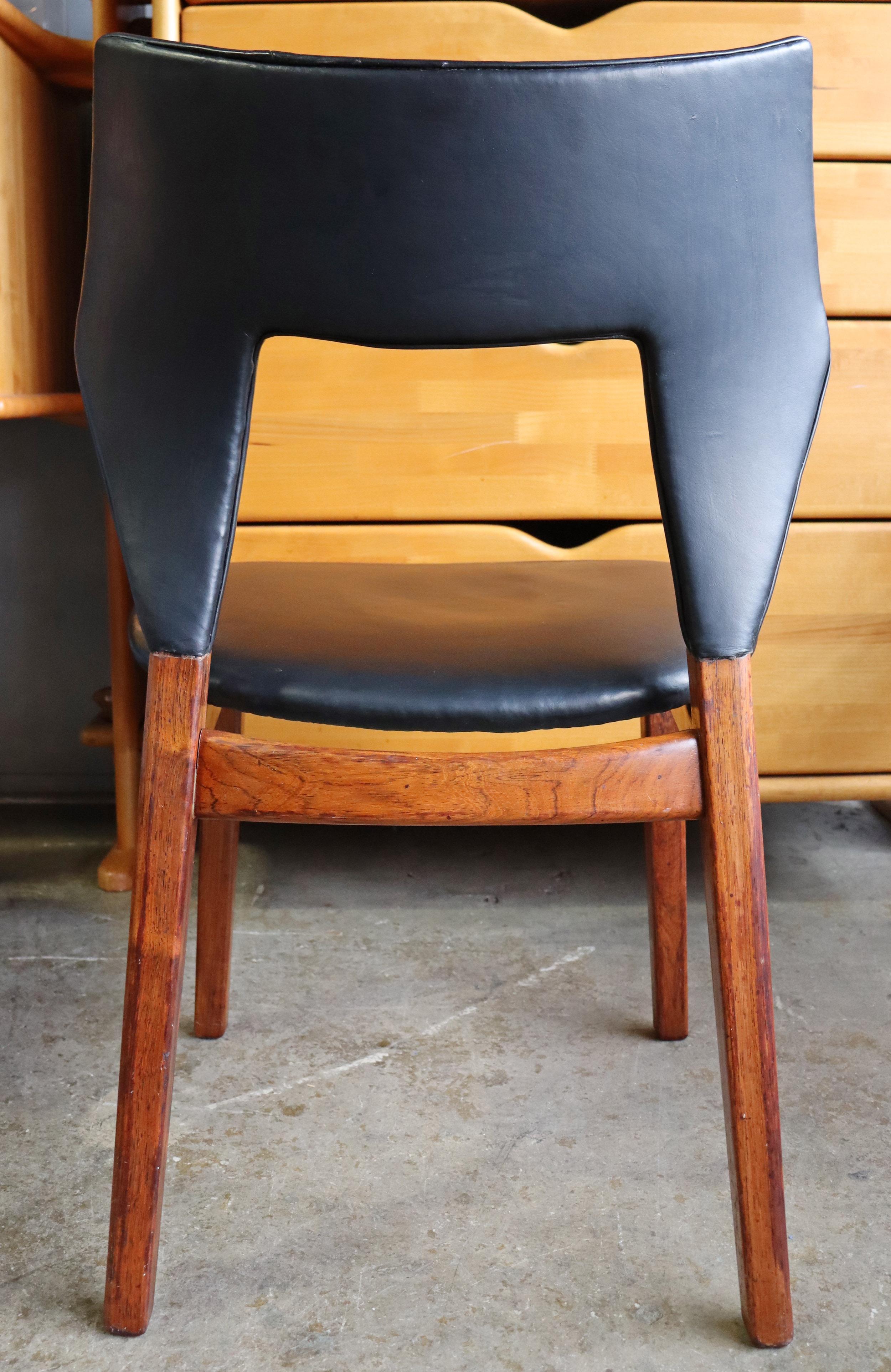 Tove & Edvard Kindt-Larsen Rosewood Chair for Thorald Madsens In Good Condition In BROOKLYN, NY