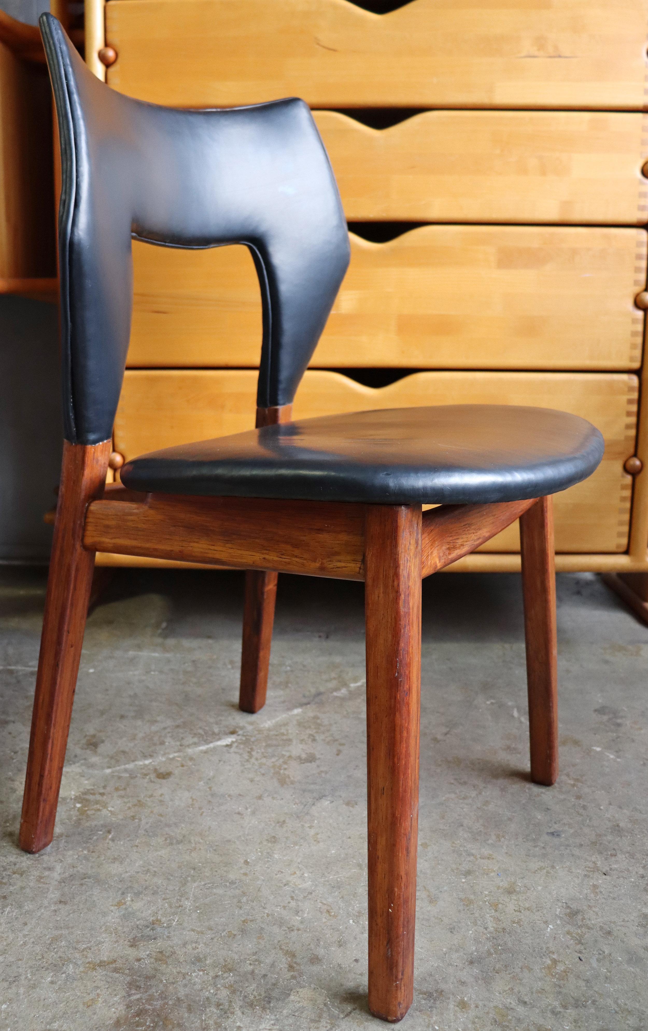 Leather Tove & Edvard Kindt-Larsen Rosewood Chair for Thorald Madsens