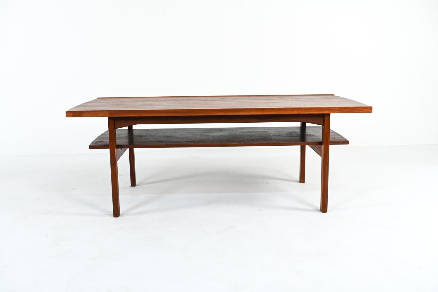 Tove & Edvard Kindt-Larsen for Seffle Solid Teak Cocktail Table, c. 1960's In Good Condition In Norwalk, CT