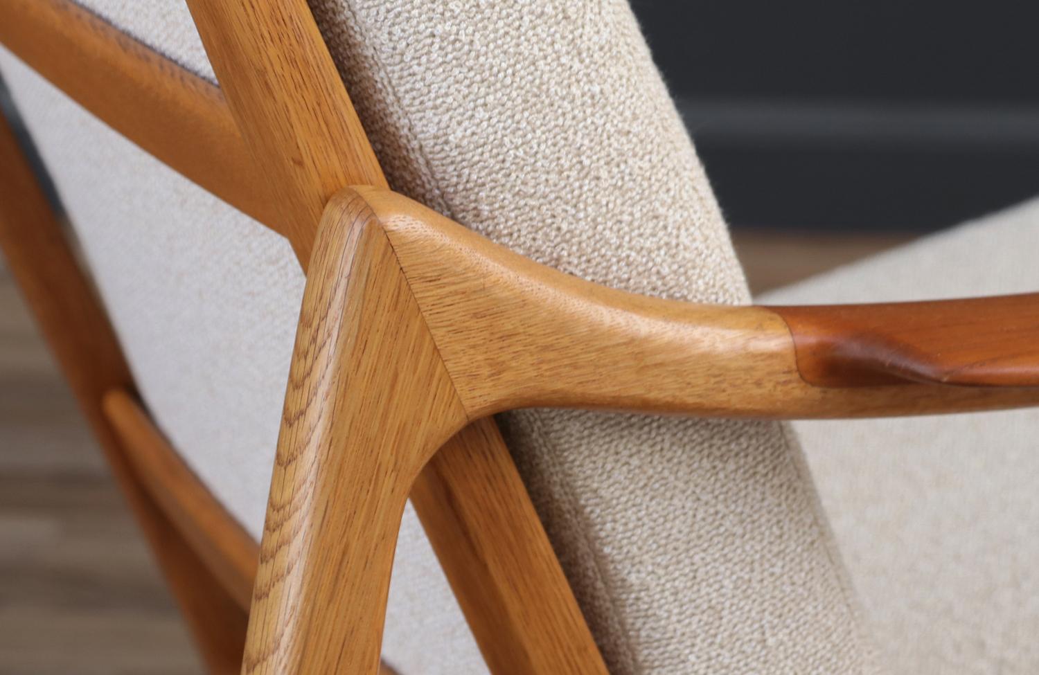 Expertly Restored - Tove & Edvard Kindt-Larsen Model-117 Lounge Chair For Sale 5