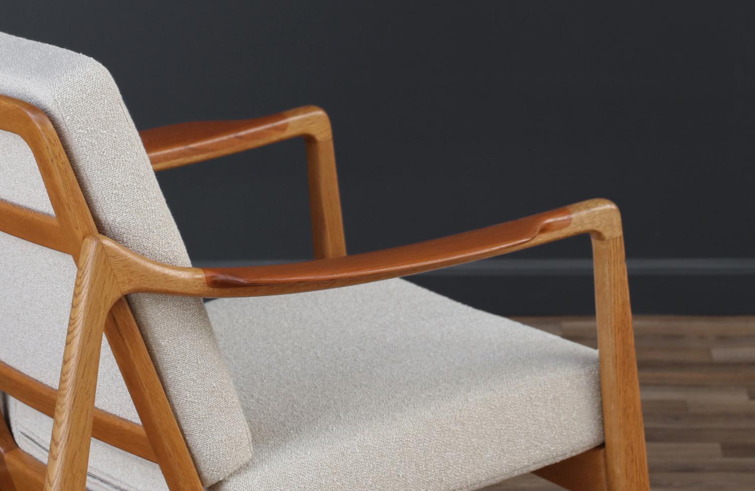 Upholstery Expertly Restored - Tove & Edvard Kindt-Larsen Model-117 Lounge Chair For Sale