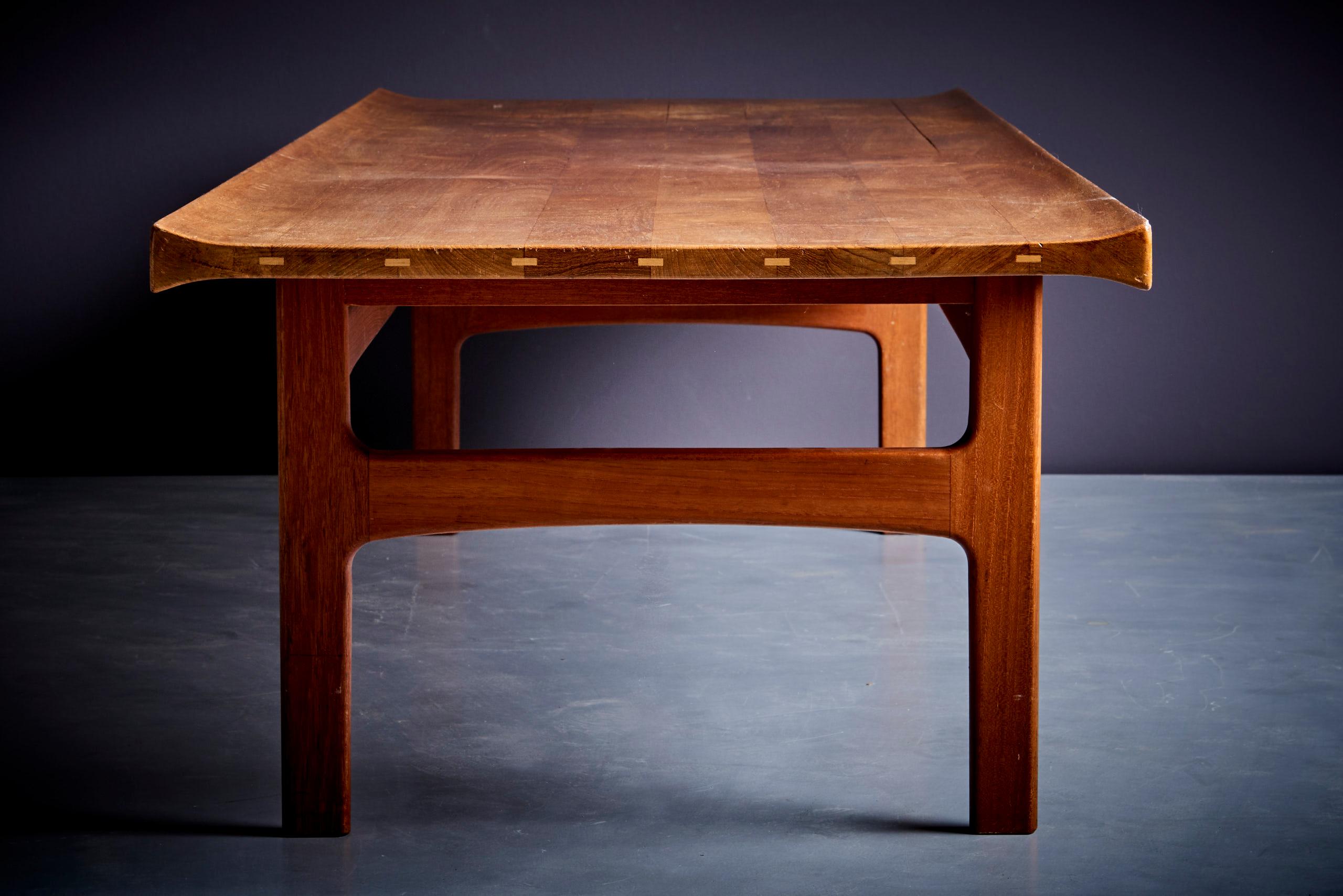 Tove & Edvard Kindt-Larsen Teak Coffee Table for France & Son, Denmark, 1950s  For Sale 3