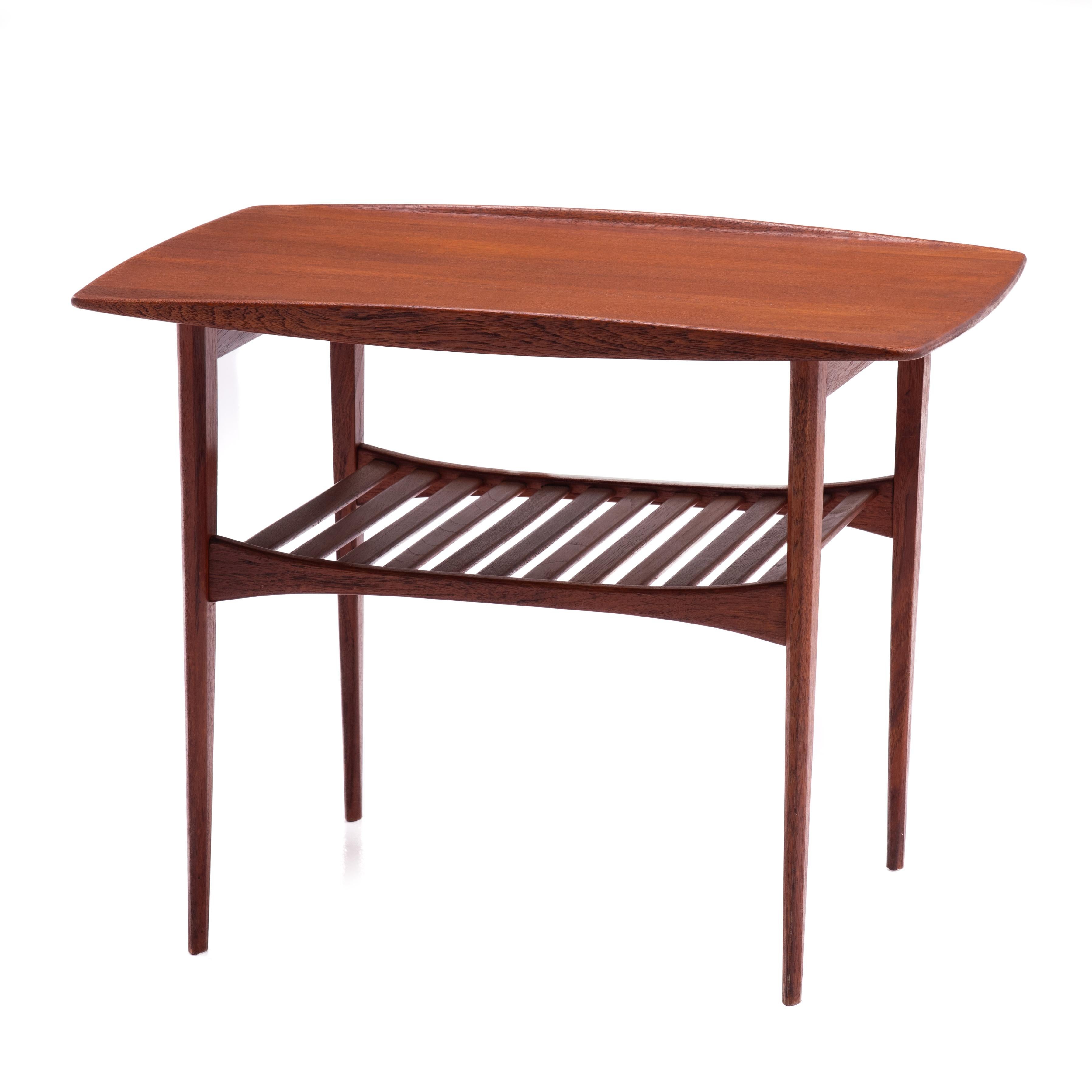 Tove & Edvard Kindt-Larsen Teak Beistelltisch Dänemark Dänisch Teak Frankreich & Daverkos im Angebot 4