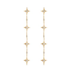 Towards the Stars Falling Stars Drop Earrings