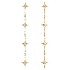 Orecchini a goccia "Towards the Stars Falling Stars" (Verso le stelle che cadono)