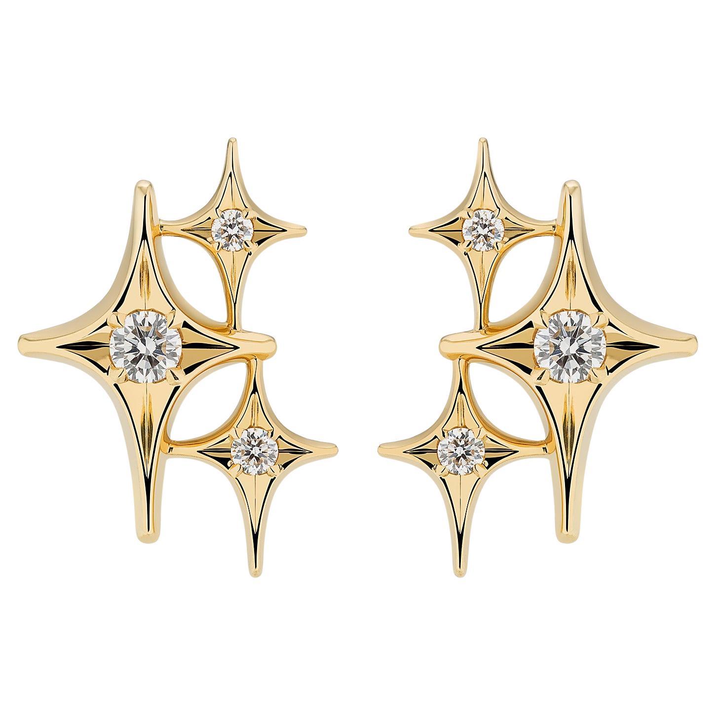 Towards the Stars Falling Stars Earrings