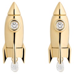 Orecchini "Towards the Stars Fly Me to the Moon" (Verso le stelle)