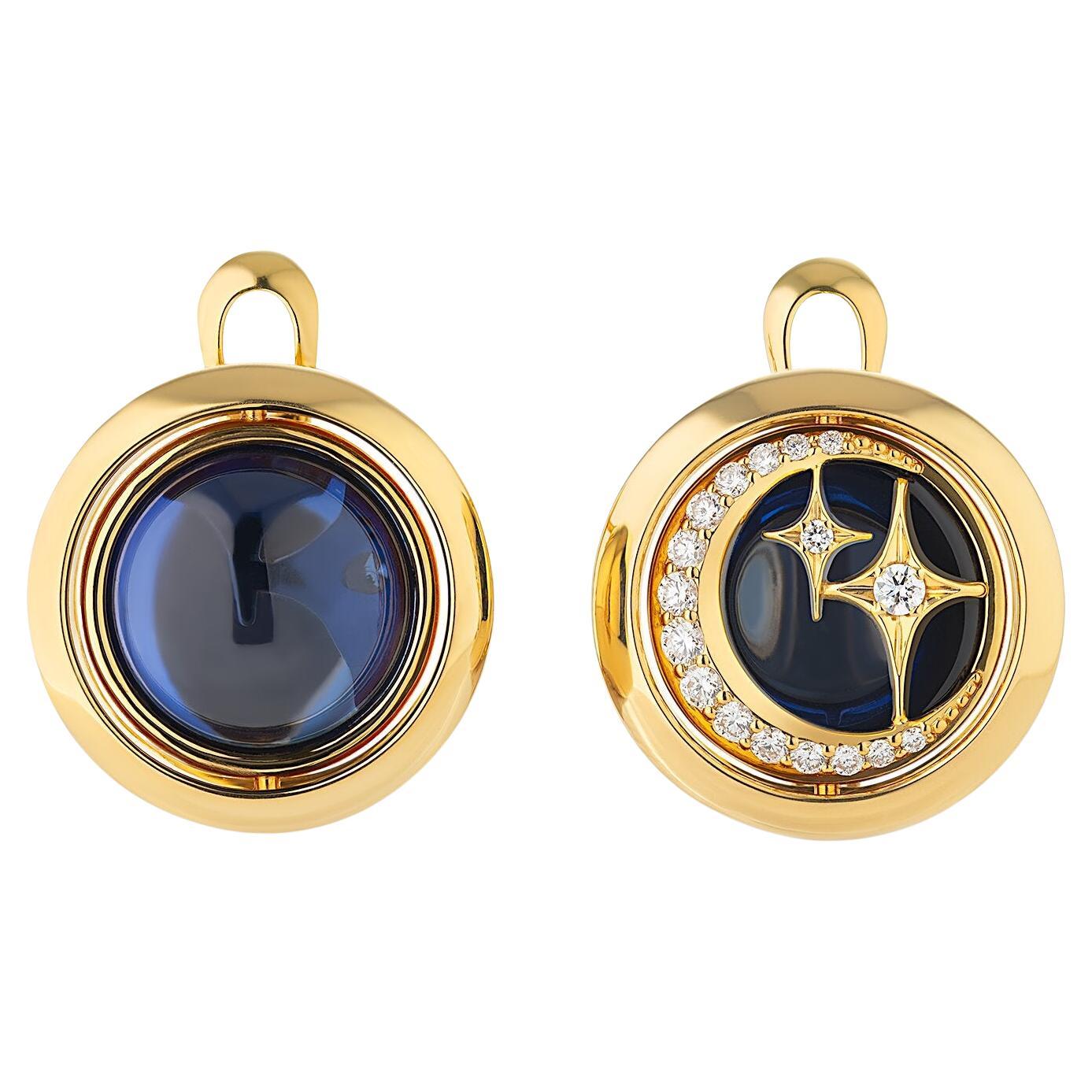 Towards the Stars New Moon Earrings