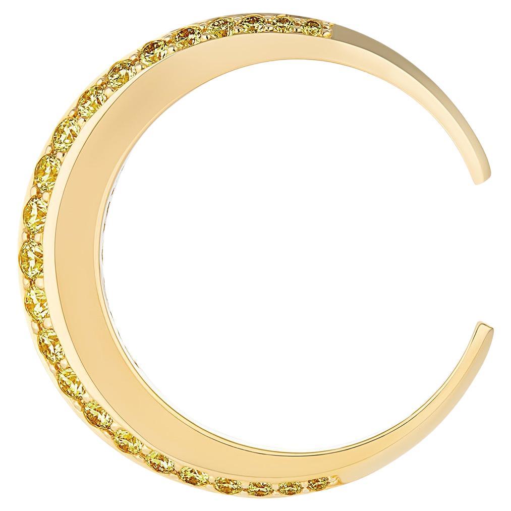 Im Angebot: Zu den Sternen Gelber Mond Ring ()