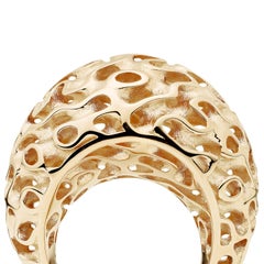 TOWE Dune Silk Gold Bombé Dome Ring