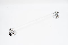 Towel Holder chrome and Glass around 1920s