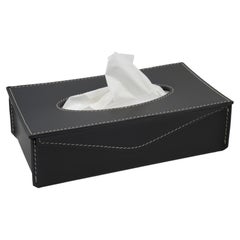 Towel holder in leather FAZOLY