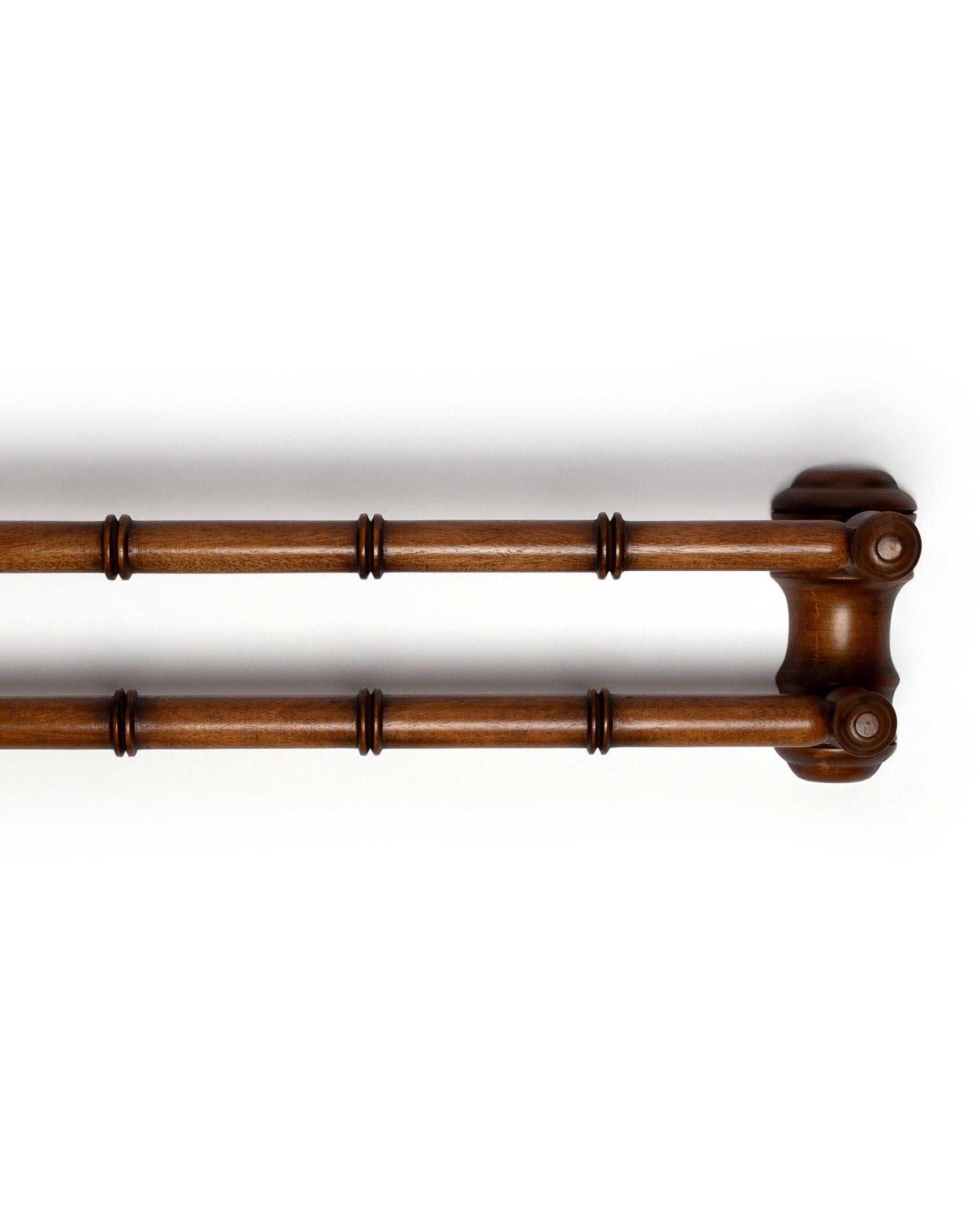 The prettiest spot to hang your hand towels, our handcrafted faux-bamboo towel rail calls to mind a beautiful antique bathroom accessory. 