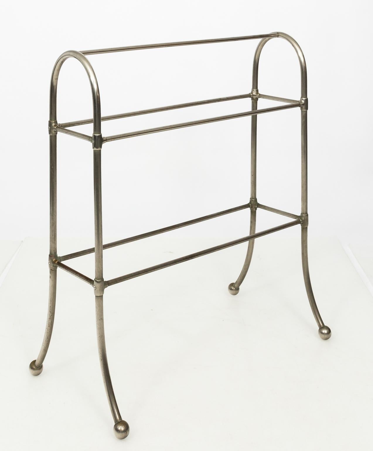 Brass Towel Stand by the J.L. Mott Iron Works Company, circa 1900