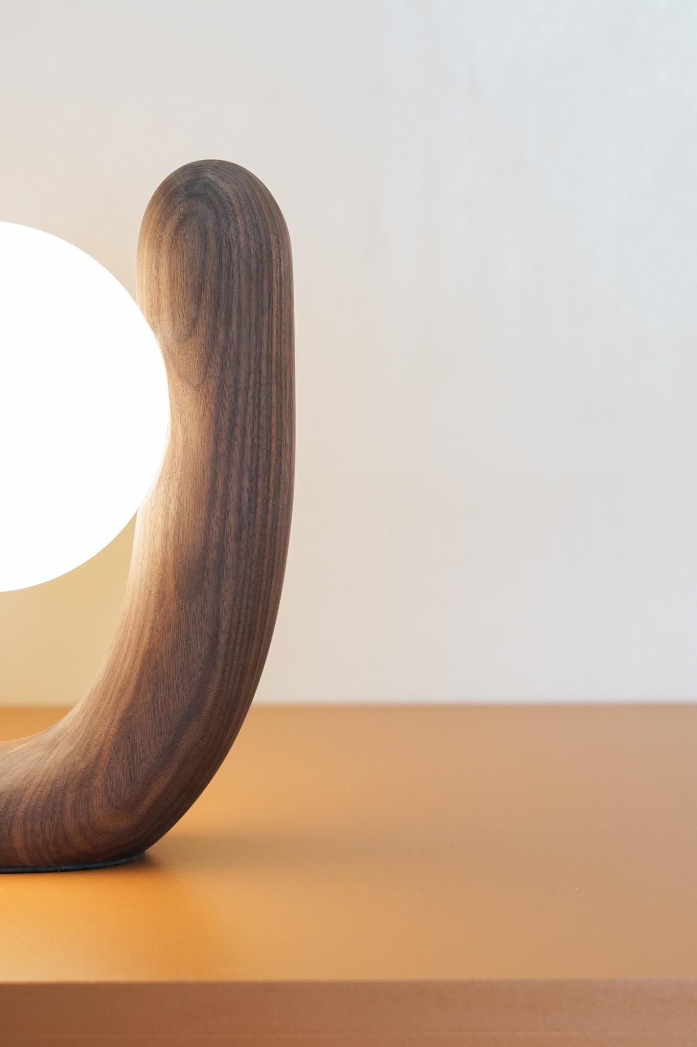 American Tower Lamp Wood by Swell Studio For Sale