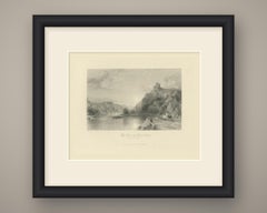 Tower of Crevecoeur on the Meuse, Antique Engraving after Allom, circa 1850