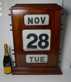 Towering Antique English Perpetual Calendar