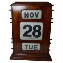Towering Antique English Perpetual Calendar