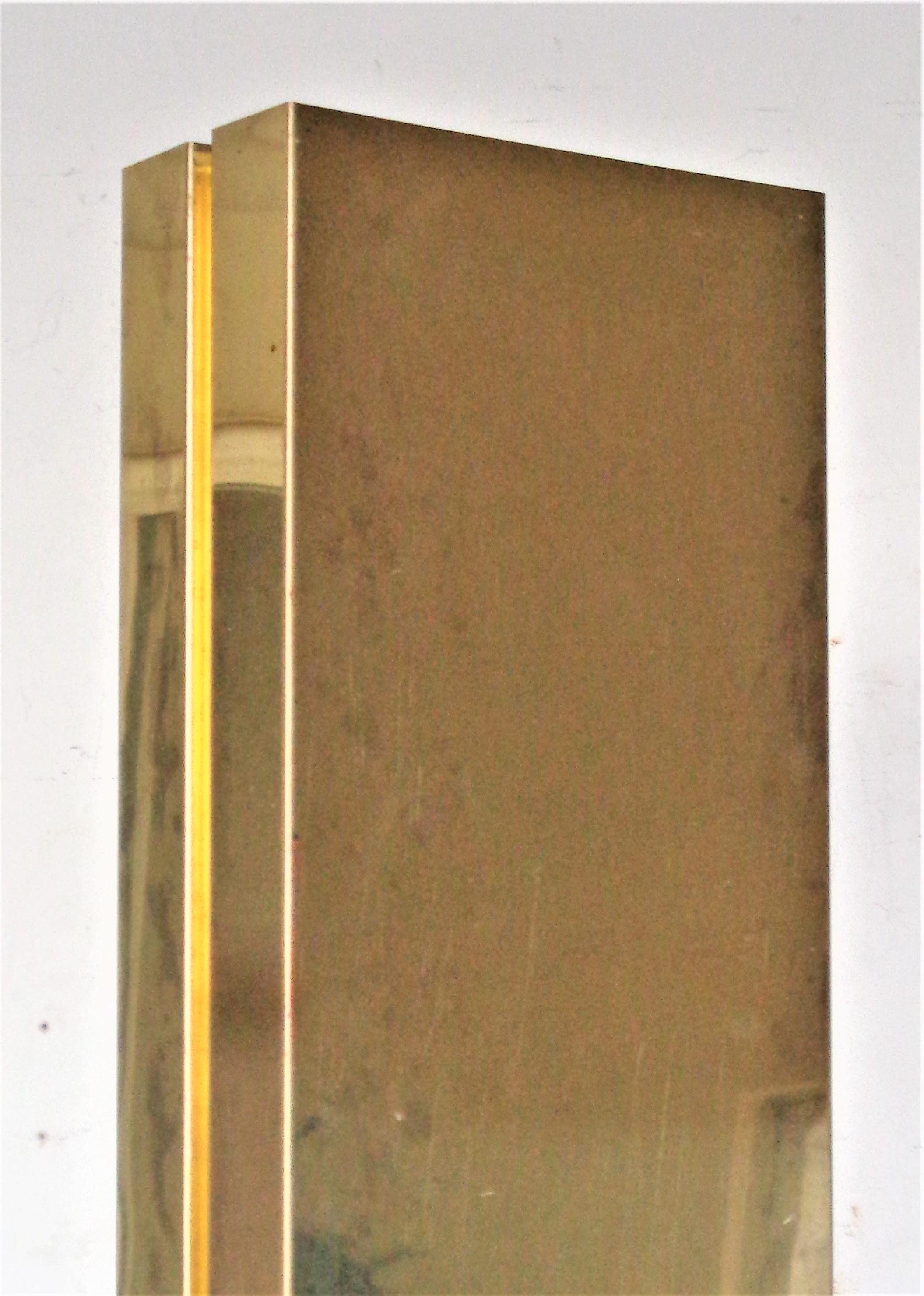 Kovacs Brass Column Floor Lamp, Circa 1980 5
