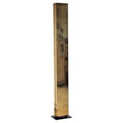 Kovacs Brass Column Floor Lamp, Circa 1980