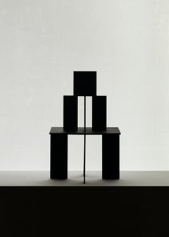 TOWERX12 Sculpture architecturale en fer noir mat par Towerland