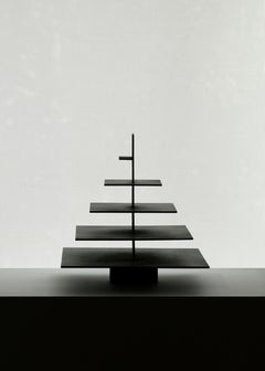 TOWERX16 Architectural Iron Sculpture in Matte Black by Towerland