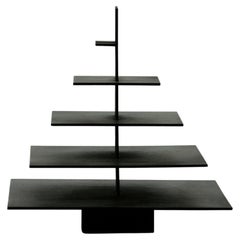 TOWERX16 Architectural Iron Sculpture in Matte Black by Towerland